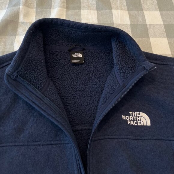 North Face Men's Tsillan Full Zip Jacket - Summit Navy Heather - Size Large - Picture 3 of 5